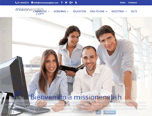 Tablet Screenshot of missionenglish.com
